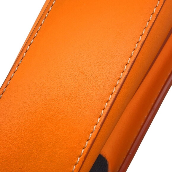 BURBERRY Orange Leather Shoulder Bag - Picture 12 of 16